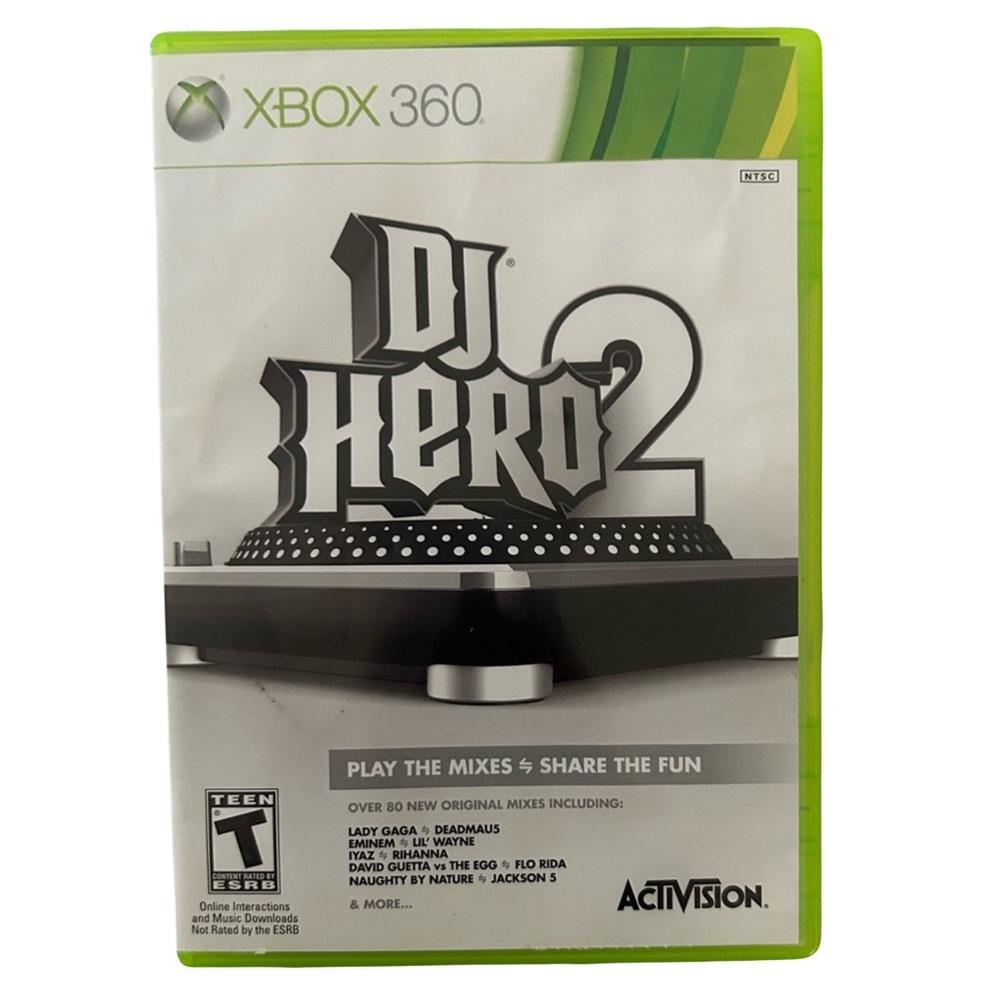 🦋 5/$25 - DJ Hero 2 Video Game for Xbox 360